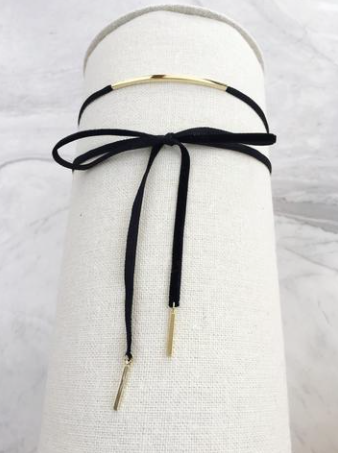 Wrap Choker Black