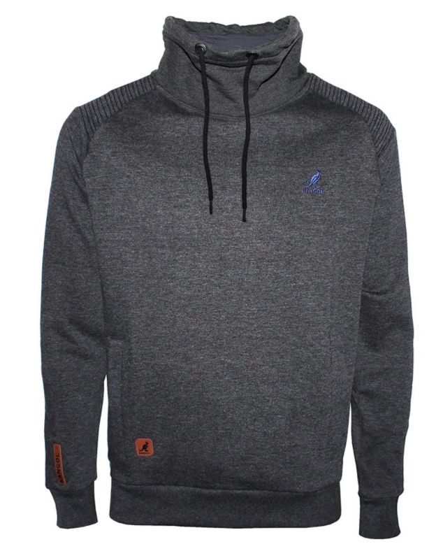 Black Pullover Cowel Neck Hoody