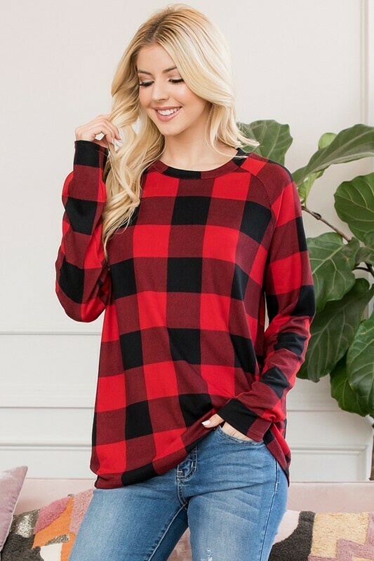 L/S Buffalo Plaid Pullover
