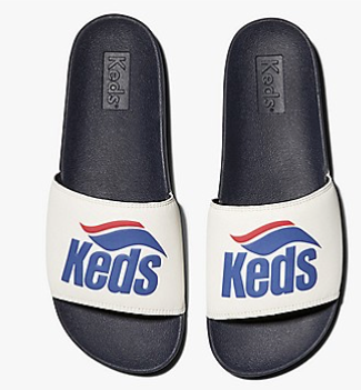 Wave WHT/NVY KEDS Sandal