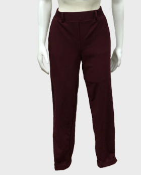 Ankle Stretch Pants Burgundy
