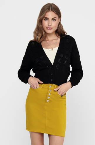 Gabrielle L/S Cardigan Black
