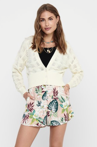 Gabrielle L/S Cardigan Eggnog