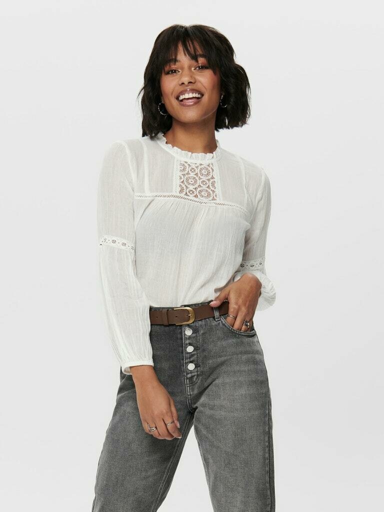 Christie lace DNM Blouse Cloud Dancer