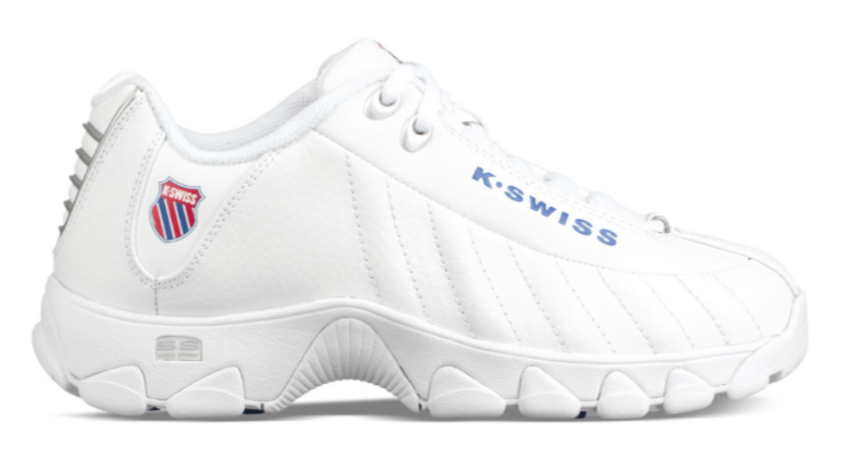 KSwiss White Classic Blue Ribbon