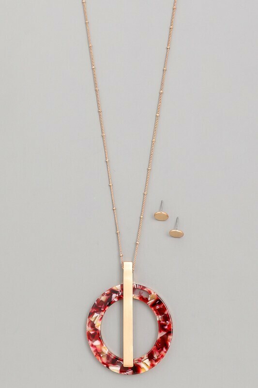 126136NE Necklace Red