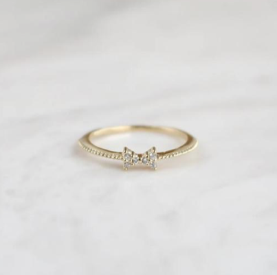 Bow Ring Gold 6.5