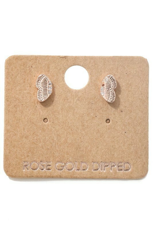 KE3340 Earrings Rosegold