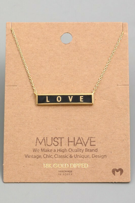 NN3345 Necklace Black