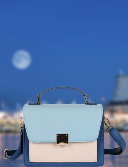 Women&#39;s Crossbody Bag Blue 70303-3tone