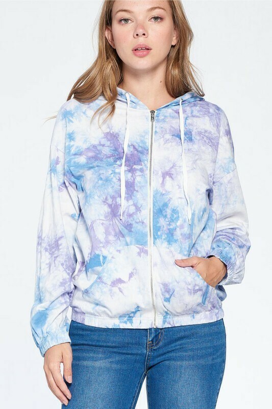 Tie Dye Hoodie Blue Combo