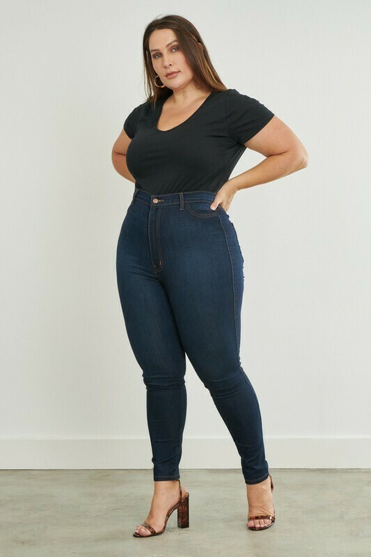 Plus Dark Stone Jean