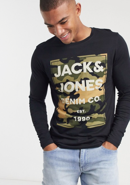 Camoman L/S Tee Slim Crew Neck
