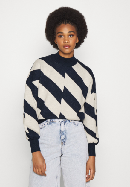 LS Highjack Blouse Navy Blazer