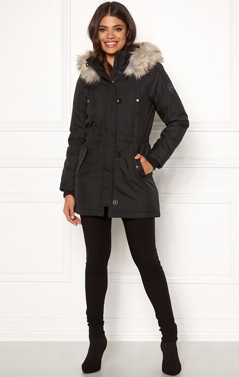 Winter Fur Parka Black