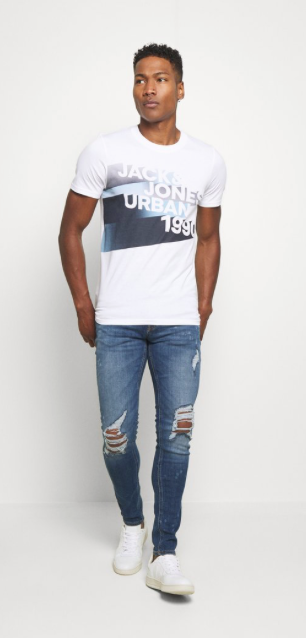 SS Universe Slim White Logo Tee