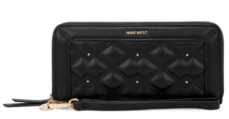 Clare Zip Quiltll OW Wallet Black