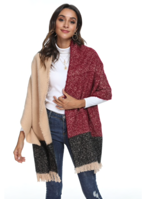 BL070-102 Winter Scarf Burgundy