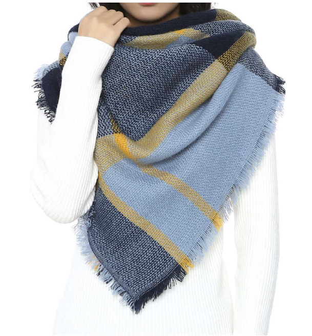 BL070-47 Winter Scarf Blue