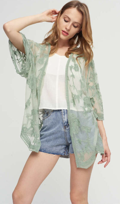 ST120-24 Short Cardigan Olive