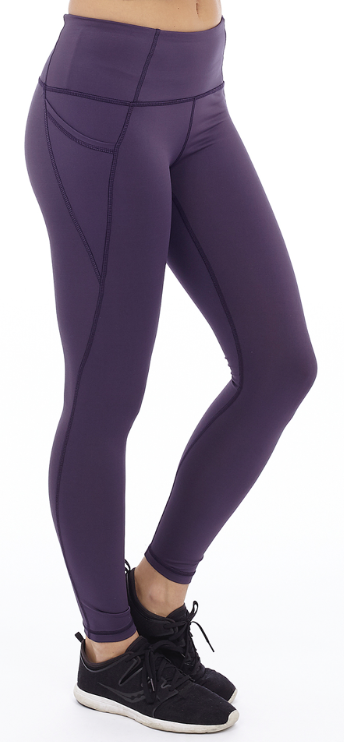 Full Length Yoga Pants Plum