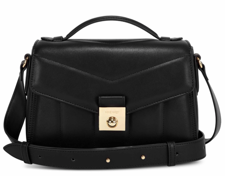 Lux Lock Crossbody PU Black