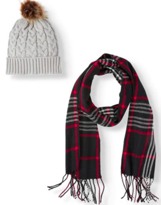 LDS Hat ad Scarf Set- Red