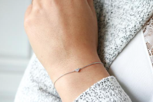 Coeur Bracelet- Silver