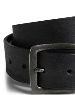 Jack&amp;Jones Leather Belt-  Black