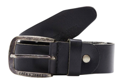 Jacpaul Leather Belt- Black