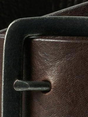 Jack&amp;Jones Leather Belt-  Black Coffee