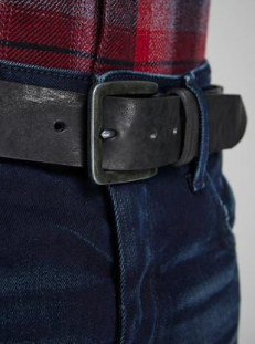 Jack&amp;Jones Leather Belt-  Black