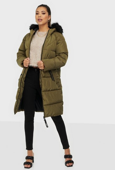 Long Puffer Coat Beech