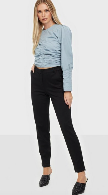Lilith Jersey Ankle Pants Black