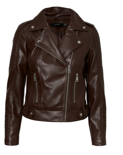 Kerri Ultra Short Coated Jacket Chocolate Plum