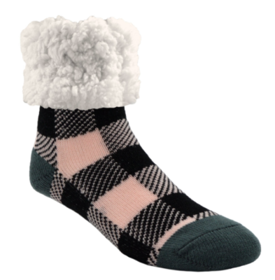 Lumberjack Blush Slipper Socks