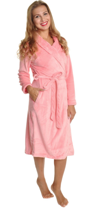 Pink Mix and Match Premium Plush Bathrobe