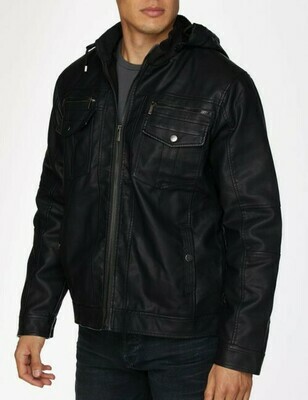 Men&#39;s Dyed Nylon Jacket Black