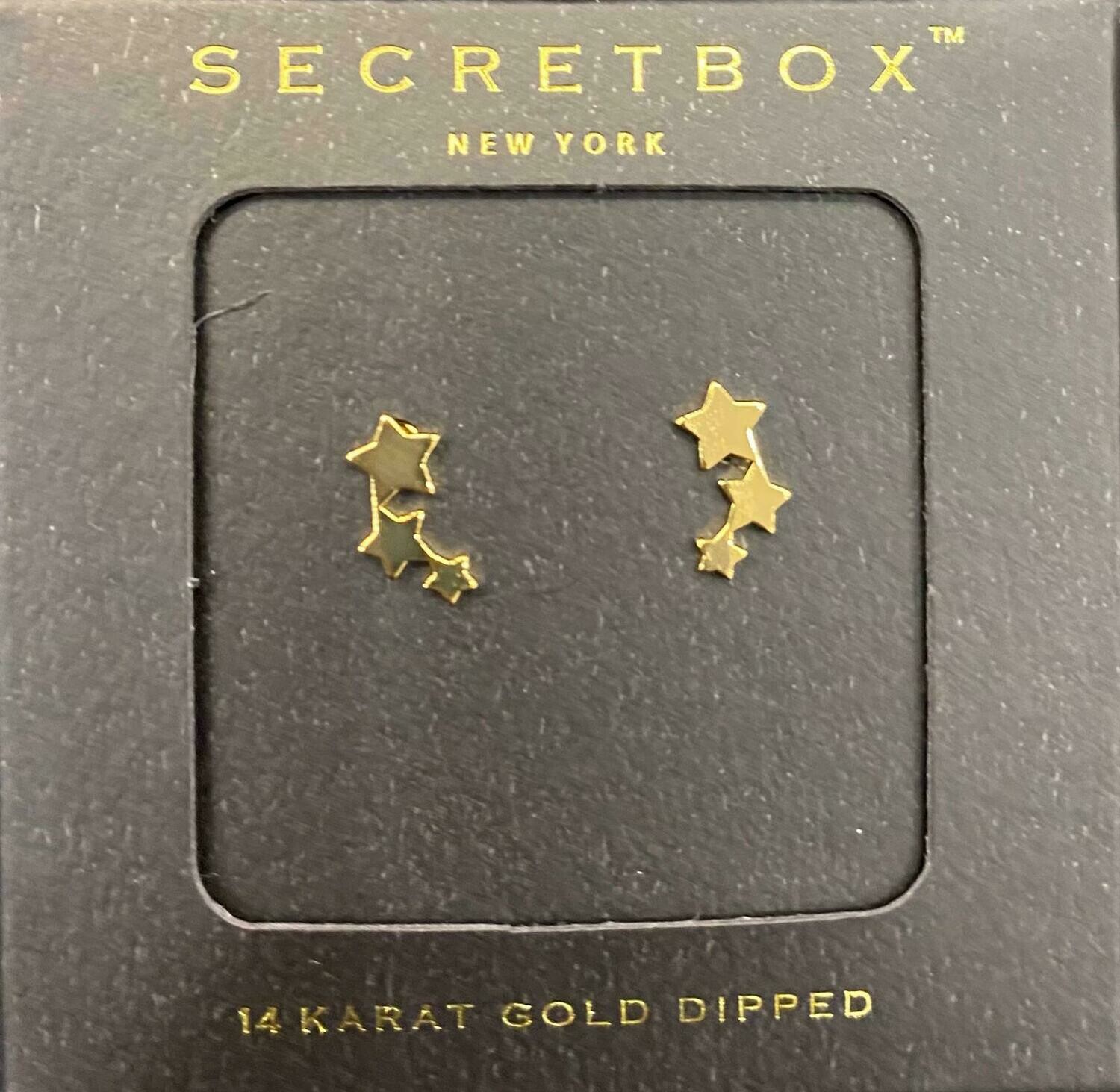 17980SB 3 Star Earring