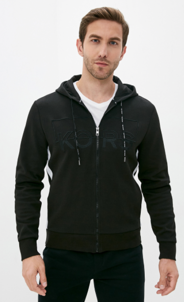 MK Men 75MF Black Hoodie