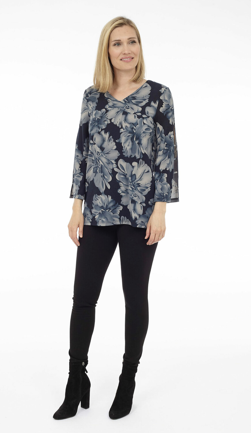 Lattice SLV V/N Top - Blouse