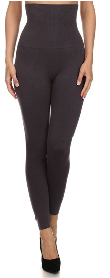 High Waist Compression Legging Charcoal