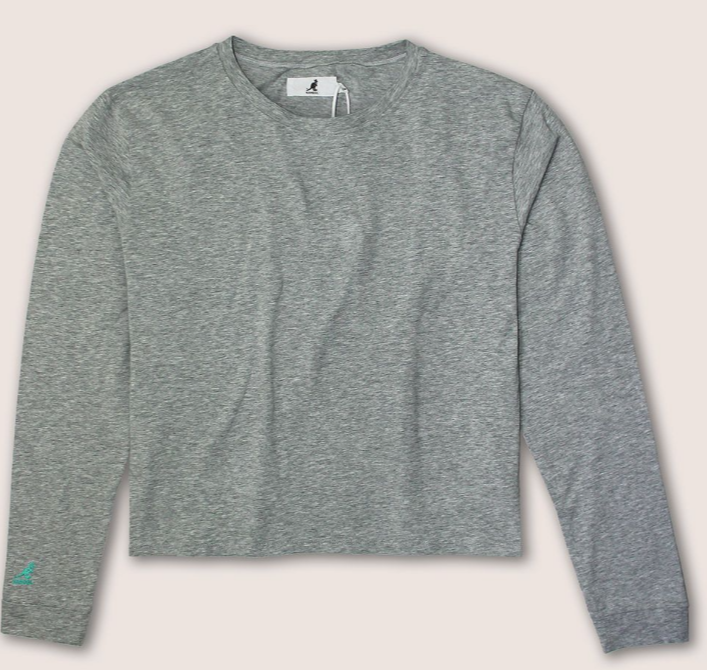 Hip Length L/S Tee K804 Grey Mix