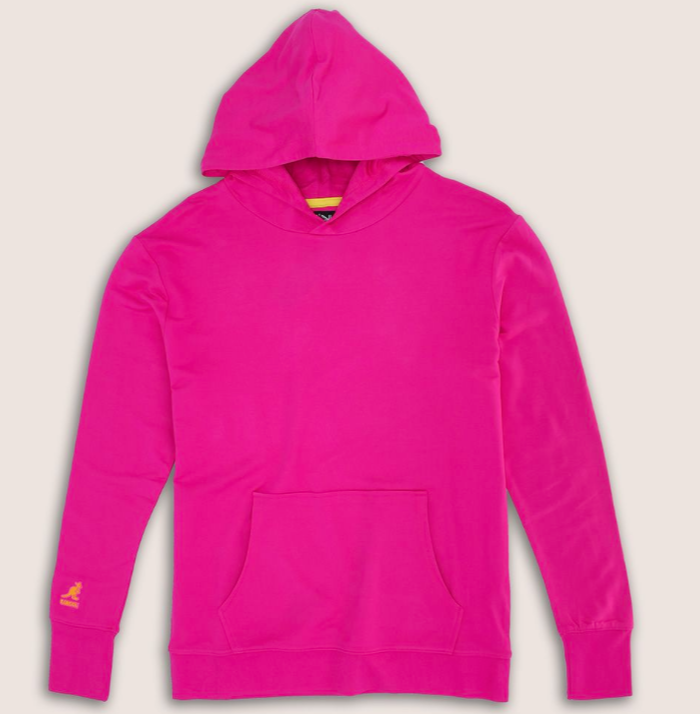 Pop Colour Hoodie K8637 Pink Peacock
