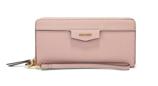 Cara Zip Around Wristlet PEB Pink