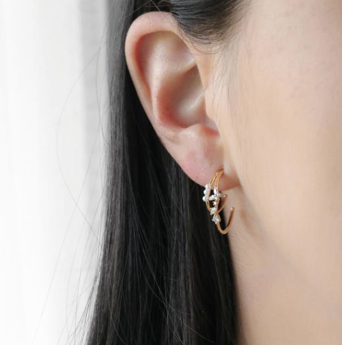 Delphi Hoop Earrings Gold