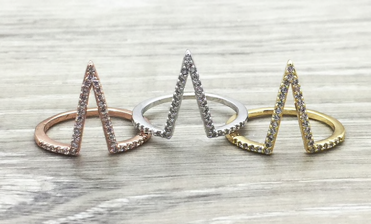 3R11 Gold V Ring