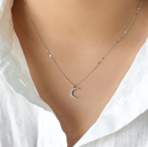 Luna Necklace Silver