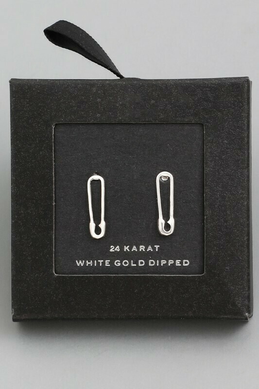 SB18516 WhiteGold Earrings