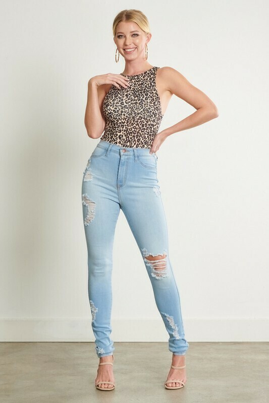 60 Distress Skinny LS Jeans